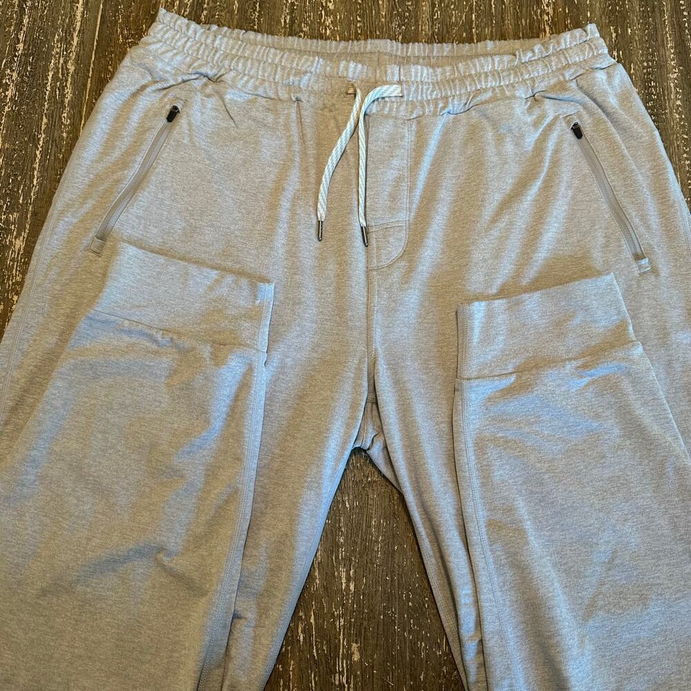 Vuori Ponto Performance Jogger Pants 28” Gym Workout Heather Gray Mens Size XXL